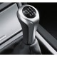 Πόμολο Λεβιέ Ταχυτήτων Bmw Με 6 Ταχύτητες Μαύρο / Ασημί E90 Look