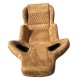 Καθίσματα Bucket RS Suede Αλκαντάρα Μπεζ Με Μπεζ Ραφές Ζευγάρι 2 Τεμαχίων