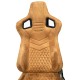 Καθίσματα Bucket RS Suede Αλκαντάρα Μπεζ Με Μπεζ Ραφές Ζευγάρι 2 Τεμαχίων