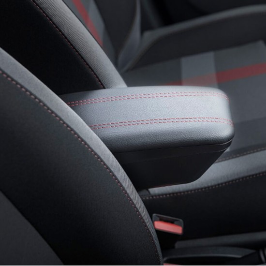 Κονσόλα Χειροφρένου Τεμπέλης Armster OE1 TR Limited Με Usb Για Dacia Duster 2018+ Χωρίς Εργοστασιακό Τεμπέλη Μαύρο Χρώμα Με Κόκκινη ραφή