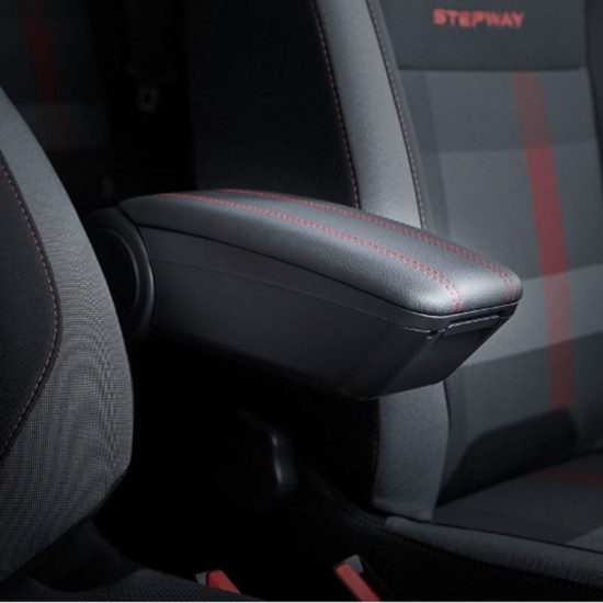 Κονσόλα Χειροφρένου Τεμπέλης Armster OE1 TR Limited Με Usb Για Dacia Duster 2018+ Χωρίς Εργοστασιακό Τεμπέλη Μαύρο Χρώμα Με Κόκκινη ραφή