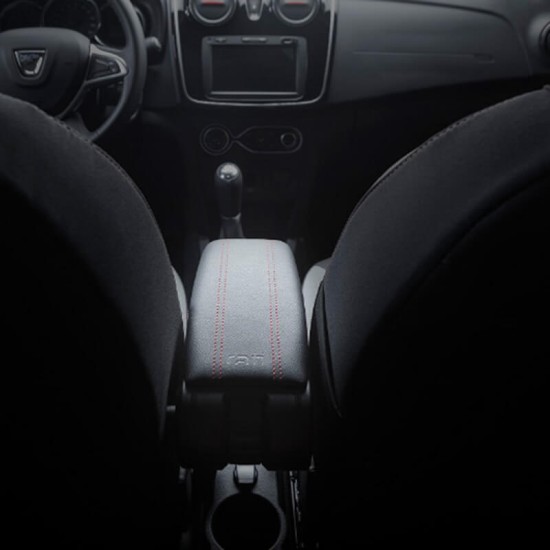 Κονσόλα Χειροφρένου Τεμπέλης Armster OE1 TR Limited Με Usb Για Dacia Duster 2018+ Χωρίς Εργοστασιακό Τεμπέλη Μαύρο Χρώμα Με Κόκκινη ραφή