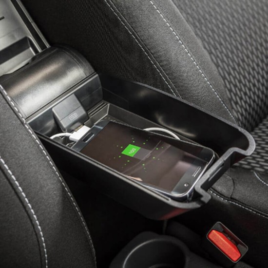 Κονσόλα Χειροφρένου Τεμπέλης Armster OE1 TR Limited Με Usb Για Dacia Duster 2018+ Χωρίς Εργοστασιακό Τεμπέλη Μαύρο Χρώμα Με Κόκκινη ραφή