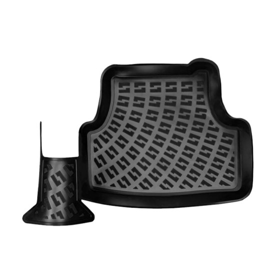 Πατάκια Σκαφάκια 3D Από Λάστιχο TPE Για VW Polo ΑW 17+ / Audi A1 18+ / Seat Ibiza KJ 17+  / Arona KJ7 17+ / Skoda Fabia 21+ Rizline 4 Τεμάχια Μαύρα