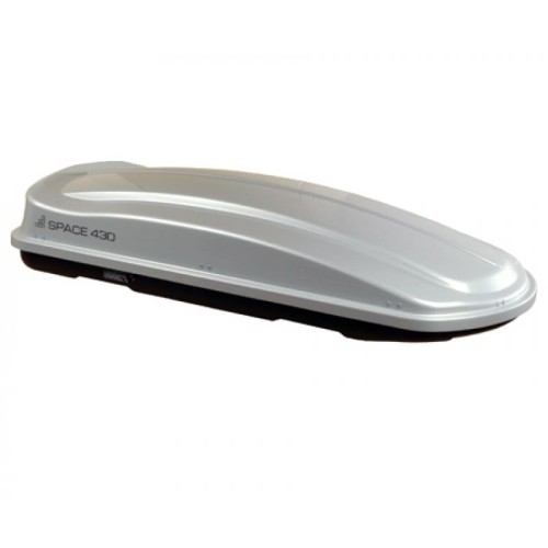 Μπαγκαζιέρα Οροφής Space 430L Silver Γυαλιστερή Με Διπλό Άνοιγμα