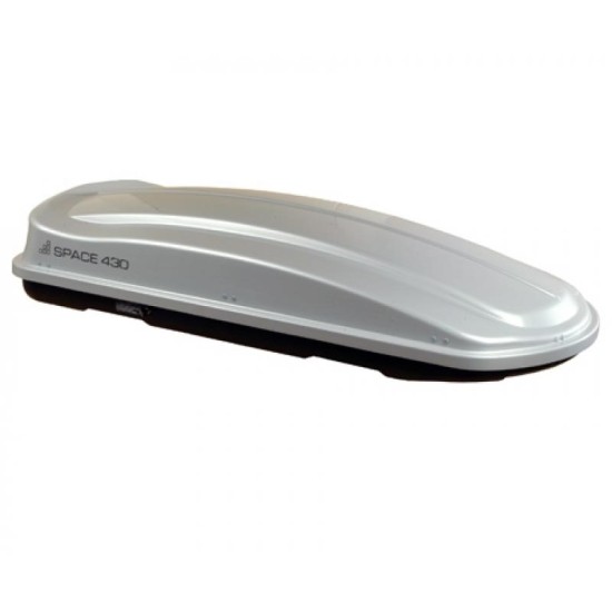 Μπαγκαζιέρα Οροφής Space 430L Silver Γυαλιστερή Με Διπλό Άνοιγμα
