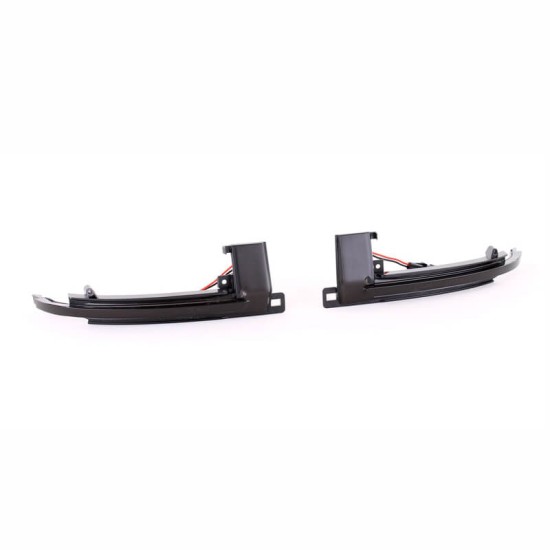 Φλας Καθρέπτη Για Audi A3 8P 08-10 / A4 A5 07-09 / A6 C6 08-10 / A8 07-10 / Q3 07-17 Dynamic Led Canbus Μαύρο/Φιμέ 2 Τεμάχια
