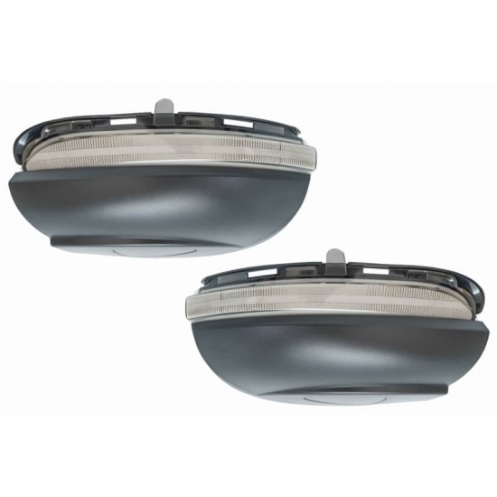 Φλας Καθρέπτη Για Vw Golf 6 VI 08-12 / Touran 10-15 Osram Dynamic Led Canbus Μαύρο 2 Τεμάχια