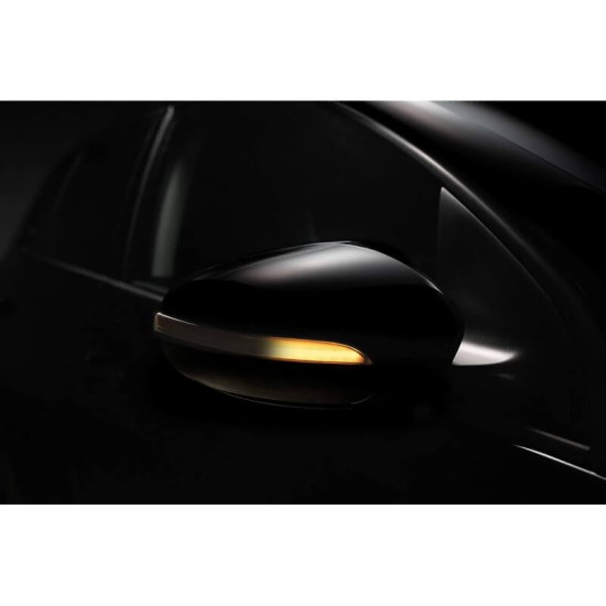 Φλας Καθρέπτη Για Vw Golf 6 VI 08-12 / Touran 10-15 Osram Dynamic Led Canbus Μαύρο 2 Τεμάχια