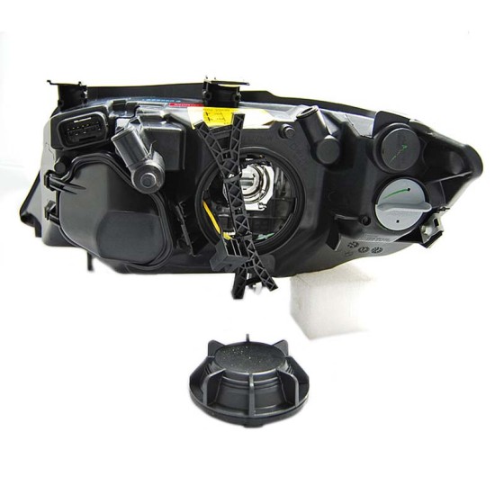 Μπροστινά Φανάρια Set Για Bmw 3 E90 / E91 05-11 Angel Eyes Led Μαύρα H7/H7 Depo