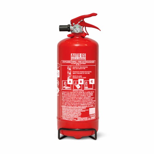Πυροσβεστήρας Ξηράς Κόνεως 2Kg Με Μανόμετρο 13Α 89Β C Autos GS