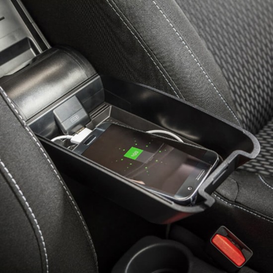 Κονσόλα Χειροφρένου Τεμπέλης Armster OE1 Με Usb Για Dacia Duster 2018-2019  Με Εργοστασιακό Τεμπέλη Μαύρο Χρώμα