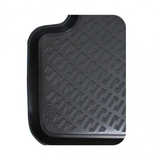 Πατάκια Σκαφάκια 3D Από Λάστιχο TPE Για  Bmw X1 F48 15+ Black Rizline 4  Τεμάχια Μαύρα