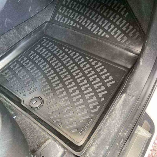 Πατάκια Σκαφάκια 3D Από Λάστιχο TPE Για Kia Sorento 15-20 Rizline 4 Τεμάχια Μαύρα