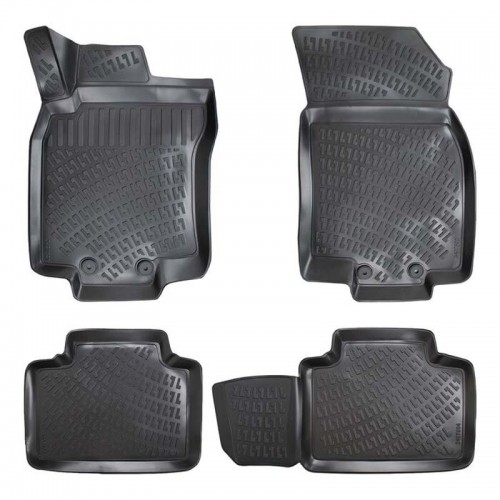 Πατάκια Σκαφάκια 3D Από Λάστιχο TPE Για Renault Koleos 16+ Rizline 4 Τεμάχια Μαύρα