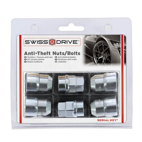Αντικλεπτικά Μπουλόνια Ασφαλείας Butzi Premium Kit 6 pcs Με Μοναδικό Κλειδί-Εργαλείο Type-AA M12x1.25