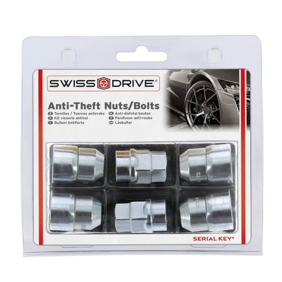 Αντικλεπτικά Μπουλόνια Ασφαλείας Butzi Premium Kit 6 pcs Με Μοναδικό Κλειδί-Εργαλείο Type-AA M12x1.25
