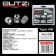 Αντικλεπτικά Μπουλόνια Ασφαλείας Butzi Premium Kit 6 pcs Με Μοναδικό Κλειδί-Εργαλείο Type-GG M14x1.50 T19/21