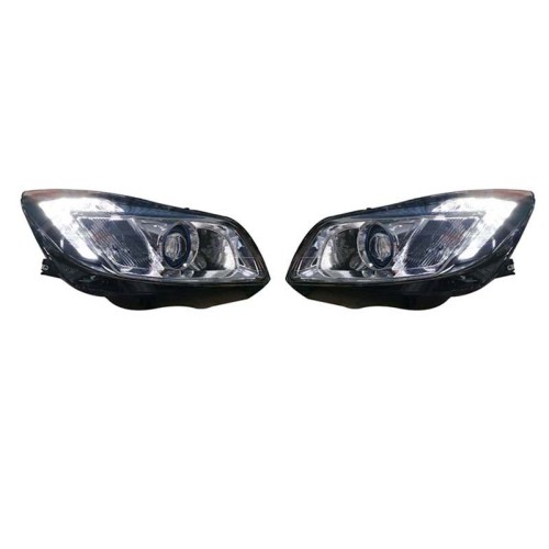Μπροστινά Φανάρια Set Για Opel Insignia 08-12 TRU DRL Μαύρα H7 Carner