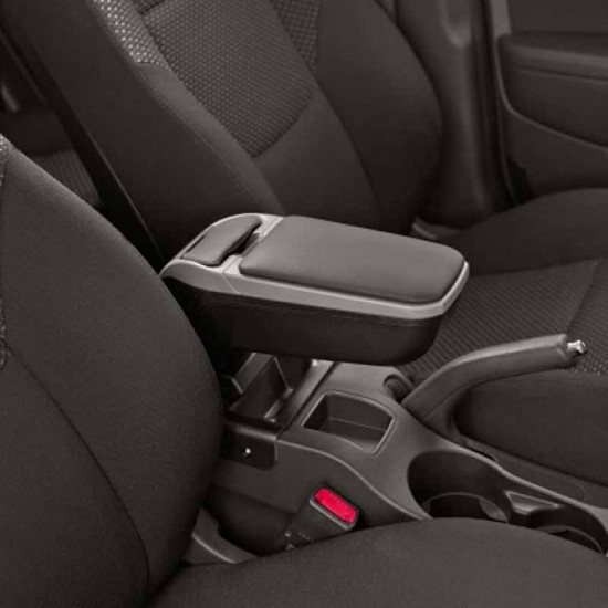 Κονσόλα Χειροφρένου Τεμπέλης Armster 2 Για Seat Leon 4 (KL1/KL8) 2020+ ( Με Επέκταση Παροχής 12V) Ασημί Χρώμα