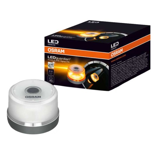 Φάρος Ασφαλείας Αυτοκινήτου Μαγνητικός Osram LEDguardian Road Flare Signal V16 9V 8.3 x 5.7 cm Πορτοκαλί