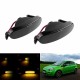 Πλαϊνά Φλας Φτερού Για Citroen Nemo 07-15 / Fiat Doblo 00-10 / Fiorino 07-13 / Idea 03-11 / Linea 07-12 / Multipla / Panda 03-12 / Punto / Grande Punto / Evo 05-18 / Qubo 08+ / Stilo / Lancia Mussa / Peugeot Bipper 08+ Led Dynamic Φιμέ 2 Τεμάχια