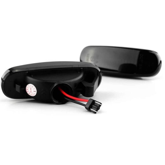 Πλαϊνά Φλας Φτερού Για Citroen Nemo 07-15 / Fiat Doblo 00-10 / Fiorino 07-13 / Idea 03-11 / Linea 07-12 / Multipla / Panda 03-12 / Punto / Grande Punto / Evo 05-18 / Qubo 08+ / Stilo / Lancia Mussa / Peugeot Bipper 08+ Led Dynamic Φιμέ 2 Τεμάχια