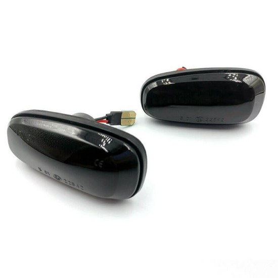 Πλαϊνά Φλας Φτερού Για Opel Astra G 98-04 / Zafira A 99-05 / Frontera B 01-04 Led Dynamic Φιμέ 2 Τεμάχια