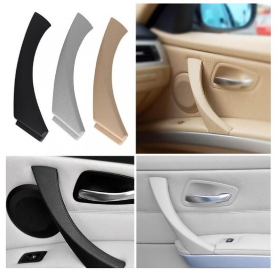 Χειρολαβή Πόρτας Εσωτερική Για Bmw 3 E90 05-11 Εμπρός & Πίσω Δεξιά Σετ 2 Τεμαχίων Μαύρο