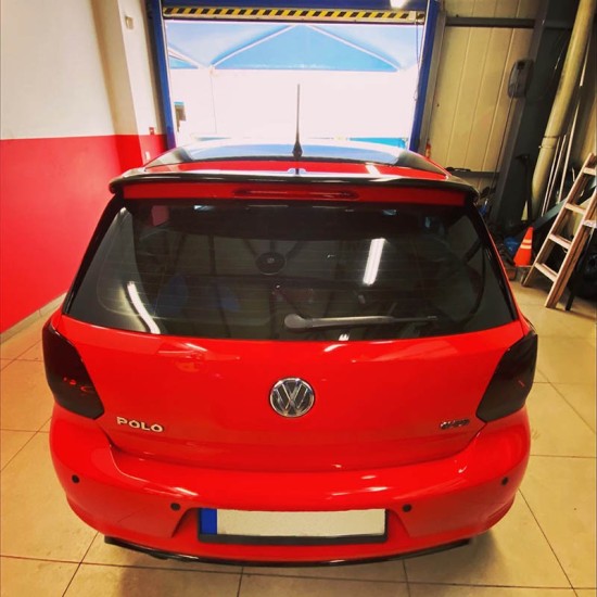 Αεροτομές Πρόσθετα Δεξιά Αριστερά Για VW Polo 6R/6C 09-17  Μαύρο Γυαλιστερό Πλαστικό Standard Έκδοση 2 Τεμάχια