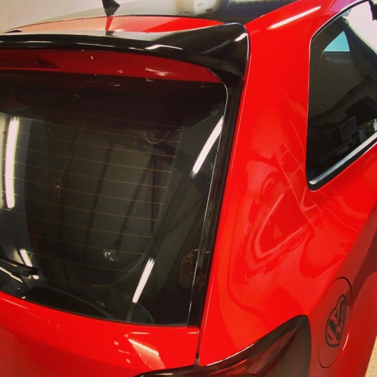 Αεροτομές Πρόσθετα Δεξιά Αριστερά Για VW Polo 6R/6C 09-17  Μαύρο Γυαλιστερό Πλαστικό Standard Έκδοση 2 Τεμάχια
