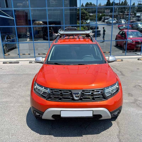 Σχάρα Οροφής Αυτοκινήτου Αλουμινίου Aero Κάθετη Μαύρη 127x96cm 28828