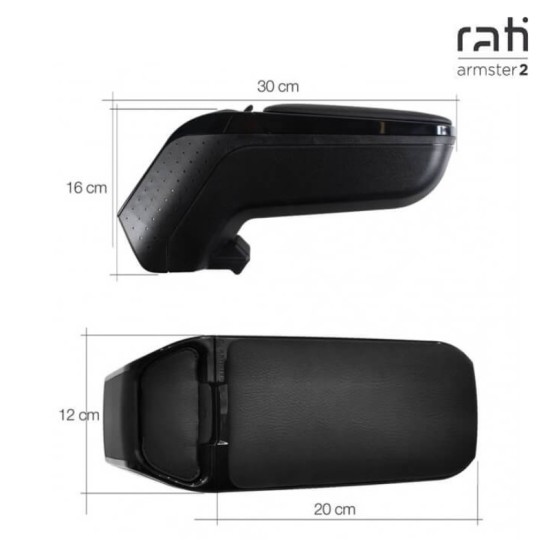 Κονσόλα Χειροφρένου Τεμπέλης Armster 2 Για Nissan Note 2013+ Μαύρο Χρώμα
