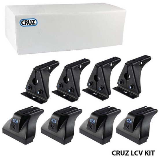 Πόδια / Άκρα Για Μπάρες & Σχάρες Οροφής CRUZ LCV 934-327 Για Dacia Dokker 13+ / Renault Express 21+ Σετ 4 Τεμάχια