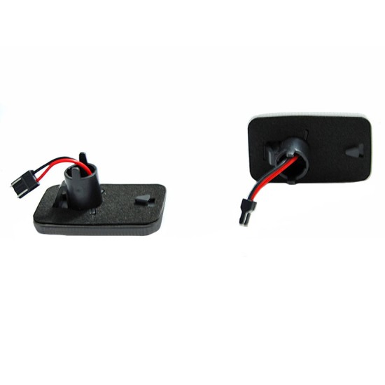Πλαϊνά Φλας Φτερού Για VW Golf 1 / 2 74-91 / Jetta 84-91 / Corrado 88-95 Led Dynamic Φιμέ 2 Τεμάχια