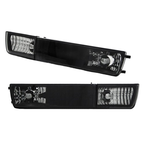 Μπροστινά Φλας Για Vw Golf 3 91-98 / Vento 92-98 Χωρίς Προβολάκι Μαύρα 4 Τεμάχια KaTuning