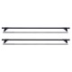 Μπάρες Οροφής Σιδερένιες CRUZ 921-004 Optima 0T-140cm Μαύρες 2 Τεμάχια