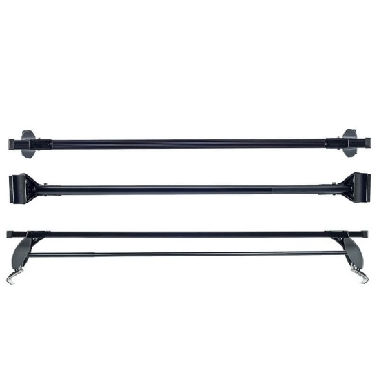 Μπάρες Οροφής Σιδερένιες CRUZ 921-004 Optima 0T-140cm Μαύρες 2 Τεμάχια