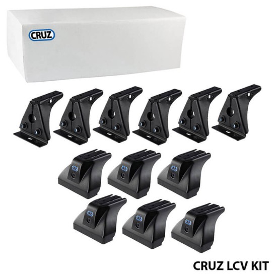 Πόδια / Άκρα Για Μπάρες & Σχάρες Οροφής CRUZ LCV 934-408 Για Opel Vivaro 14-19 H1 / Renault Trafic 14+ H1 / Fiat Talento 16+ H1 / Nissan NV300 16-21 H1 / Nissan Primastar 22+ H1 Σετ 6 Τεμάχια