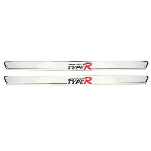 Διακοσμητικά Εσωτερικά Μασπιέ Πόρτας Universal 58cm Type-R Χρωμίου 2 Τεμάχια