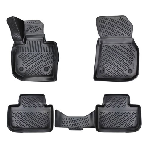 Πατάκια Σκαφάκια 3D Από Λάστιχο TPE Για Bmw X3 G01 2017+ Black Rizline 4  Τεμάχια Μαύρα