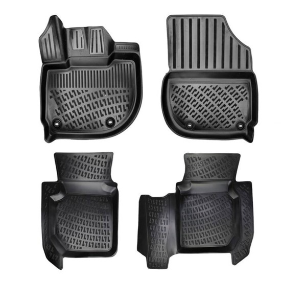 Πατάκια Σκαφάκια 3D Από Λάστιχο TPE Για Honda HR-V 2021+ Rizline 4 Τεμάχια Μαύρα