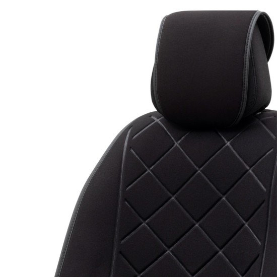 Πλατοκάθισμα Αυτοκινήτου Otom Active Pro Ύφασμα Lacoste Ανάγλυφο Καπιτονέ Μαύρο ACTP-101 1 Τεμάχιο