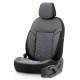 Καλύμματα Αυτοκινήτου Otom Reflective Design Universal Jacquard / Rachel / Δερματίνη Σετ Εμπρός / Πίσω 11 Τεμαχίων Μαύρο - Σκούρο Γκρι RFL-2603