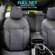 Καλύμματα Αυτοκινήτου Otom Reflective Design Universal Jacquard / Rachel / Δερματίνη Σετ Εμπρός / Πίσω 11 Τεμαχίων Μαύρο - Σκούρο Γκρι RFL-2603