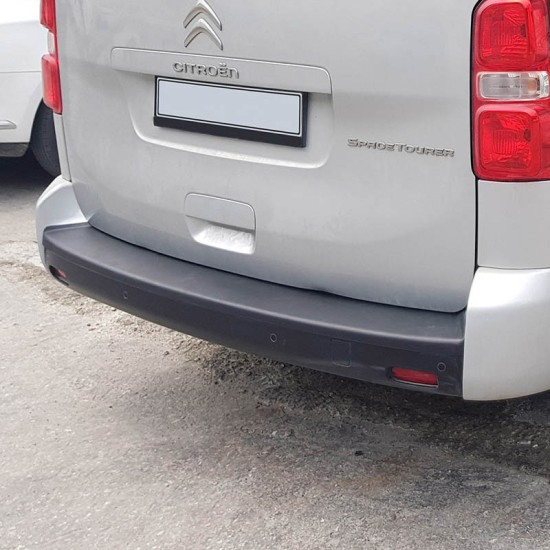 Προστατευτικό Πίσω Προφυλακτήρα Για Citroen Jumpy 16+ / Spacetourer 16+ / Fiat Scudo 22+ / Opel Vivaro 19+ / Zafira Life 19+ / Peugeot Expert 16+ / Traveller 16+ / Toyota Proace & Proace Verso 16+ Από Abs Πλαστικό Μαύρο