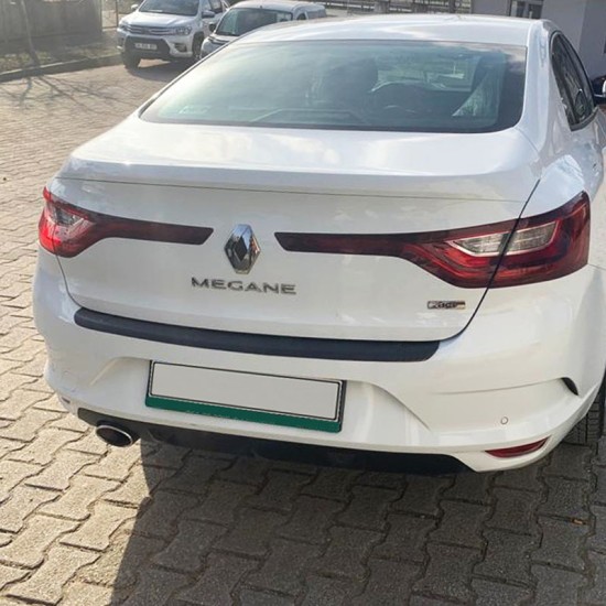 Προστατευτικό Πίσω Προφυλακτήρα Για Renault Megane IV 2016+ Sedan Από Abs Πλαστικό Μαύρο