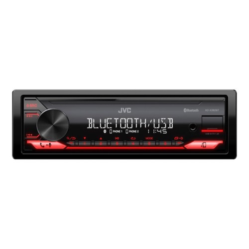 Radio Usb Bluetooth JVC KD-X282BT 4x50 Watt MP3 / Aux Κόκκινο Χρώμα