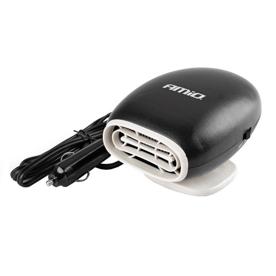 Αερόθερμο Αναπτήρα Αυτοκινήτου 12 Volt 150 Watt 13 Amper Μαύρο / Άσπρο Χρώμα Amio 02900 , CH-09