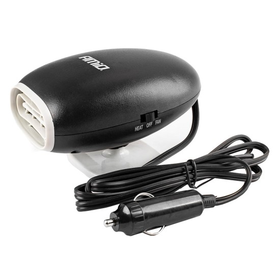 Αερόθερμο Αναπτήρα Αυτοκινήτου 12 Volt 150 Watt 13 Amper Μαύρο / Άσπρο Χρώμα Amio 02900 , CH-09
